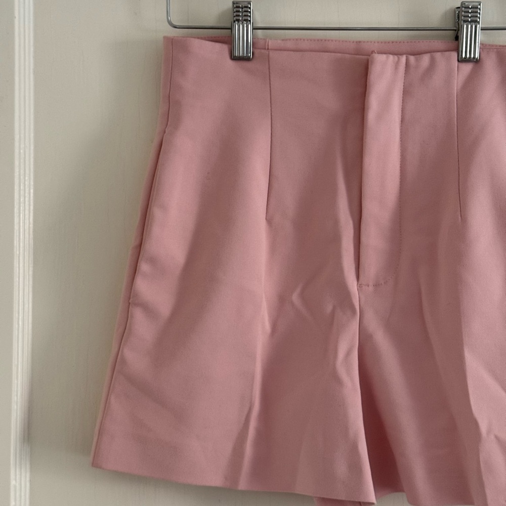 Zara High Waist Pink Women's Shorts